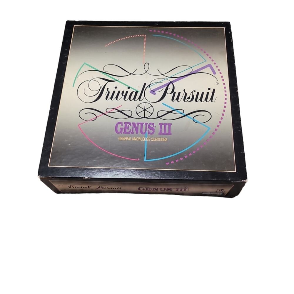 VTG 1994 Trivial Pursuit Genus III Game GVC Nostalgic Collector Retro Classic